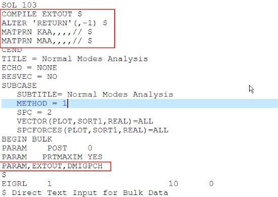 wpsA413.tmp.jpg x.y MSC Nastran模型刚度矩阵和质量矩阵的输出方法的图1